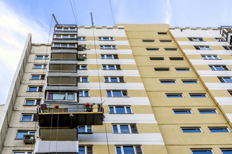 Cement Cladding on Commercial Building